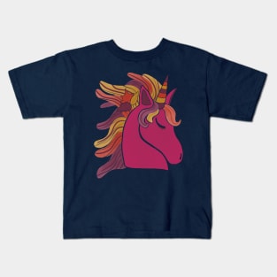 Fall Unicorn Kids T-Shirt